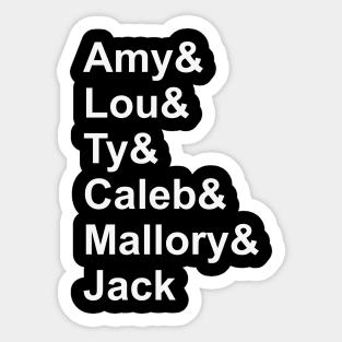 heart names Sticker